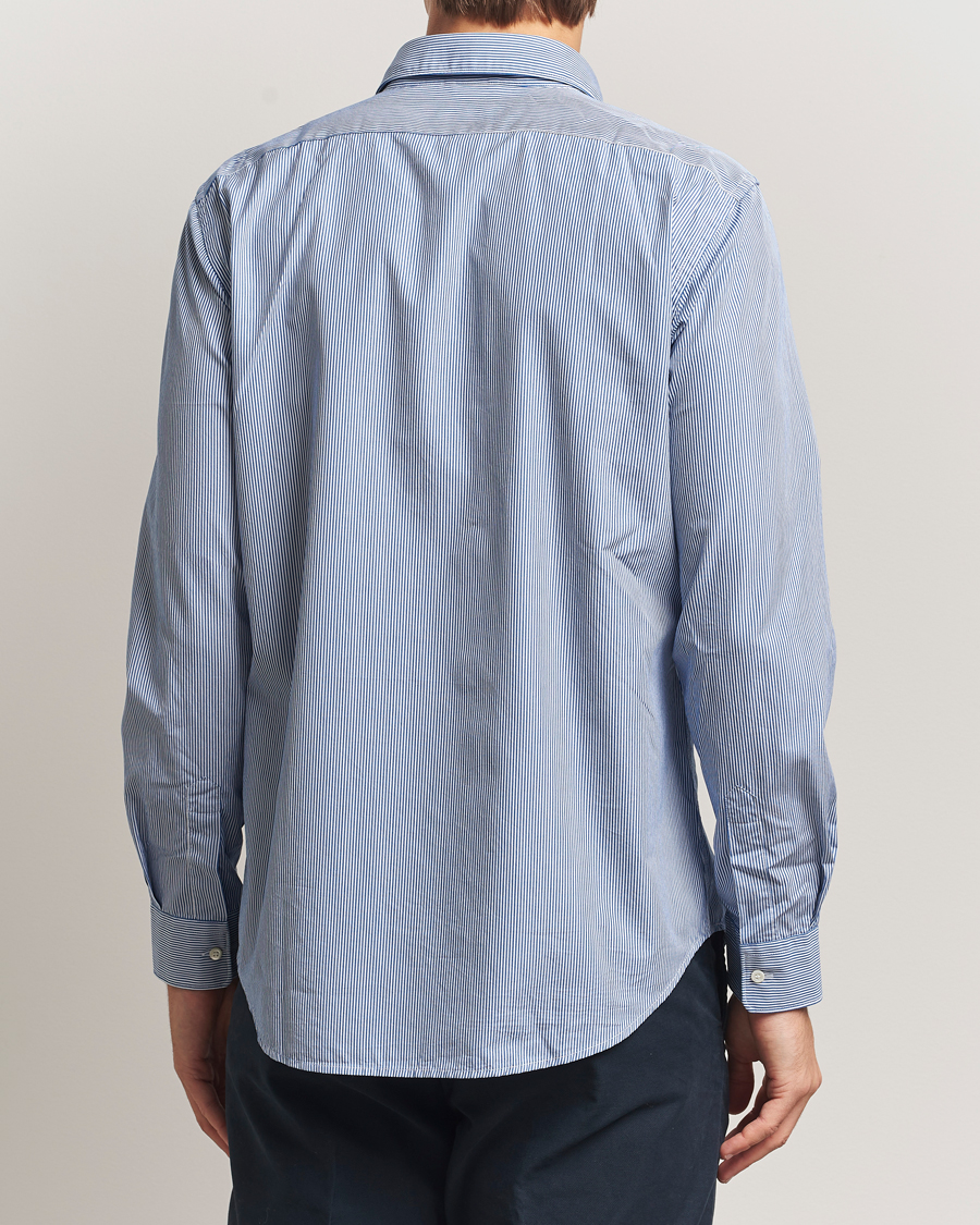 Homme | Chemises | Aspesi | Striped Poplin Shirt Light Blue