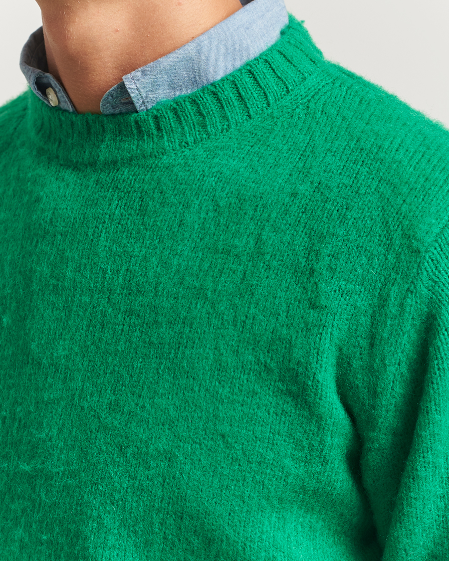 Homme | Pulls Et Tricots | Aspesi | Brushed Shetland Sweater Green