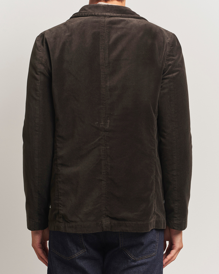 Homme | Blazers | Aspesi | Soft Velvet Blazer Dark Brown