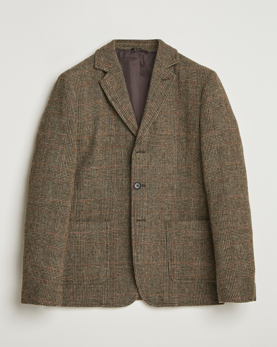 Homme | Blazers | Aspesi | Harris Tweed Blazer Brown Check
