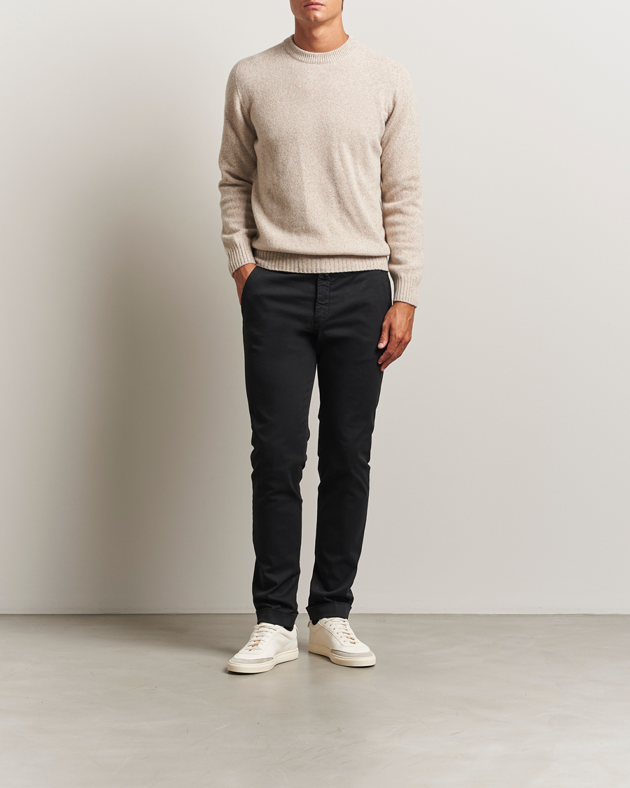 Homme | Pantalons | Briglia 1949 | Slim Fit Cotton Stretch Chino Black