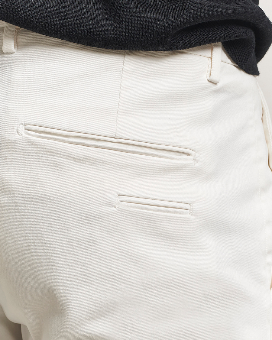 Homme | Pantalons | Briglia 1949 | Slim Fit Cotton Stretch Chino Off White