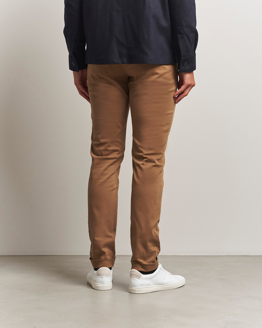 Homme | Pantalons | Briglia 1949 | Slim Fit Cotton Stretch Chino Mid Brown