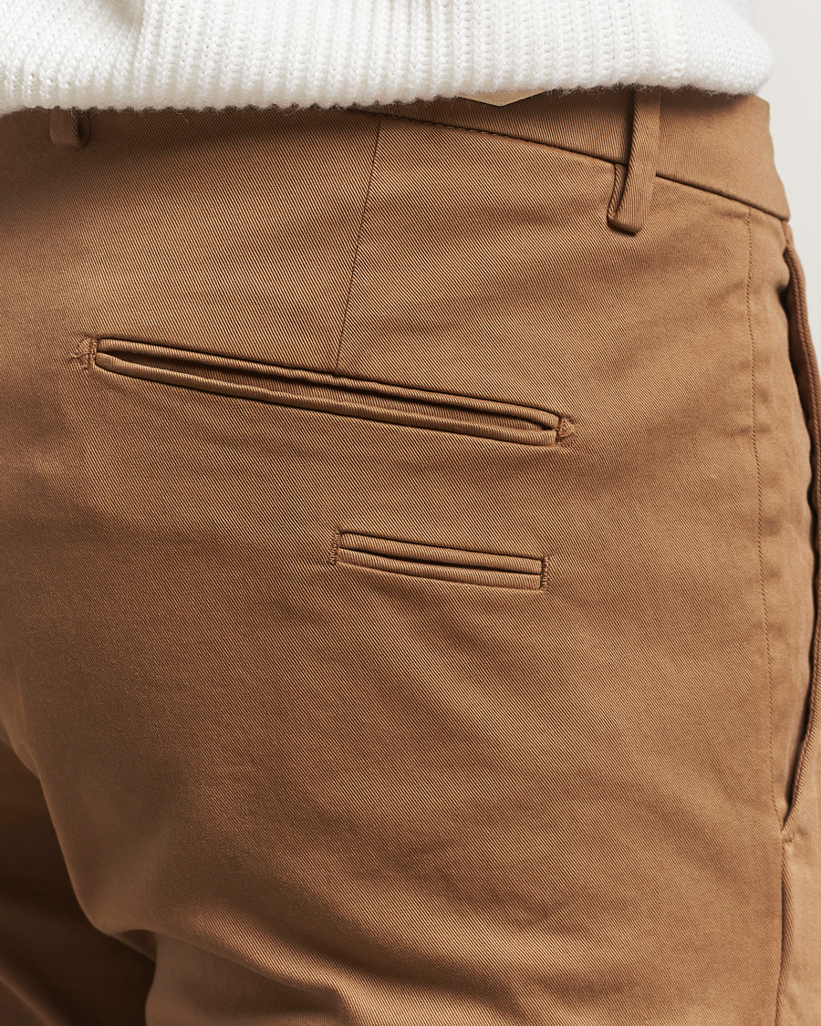 Homme | Pantalons | Briglia 1949 | Slim Fit Cotton Stretch Chino Mid Brown