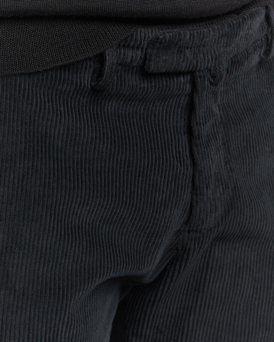 Homme | Pantalons | Briglia 1949 | Slim Fit Corduroy Trousers Black