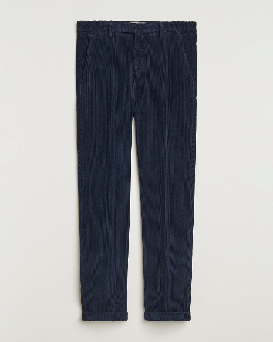 Homme | Pantalons | Briglia 1949 | Slim Fit Corduroy Trousers Navy