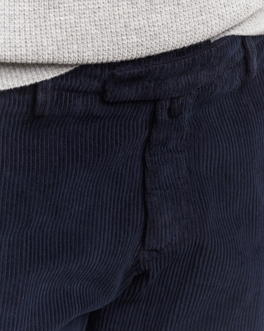 Homme | Pantalons | Briglia 1949 | Slim Fit Corduroy Trousers Navy