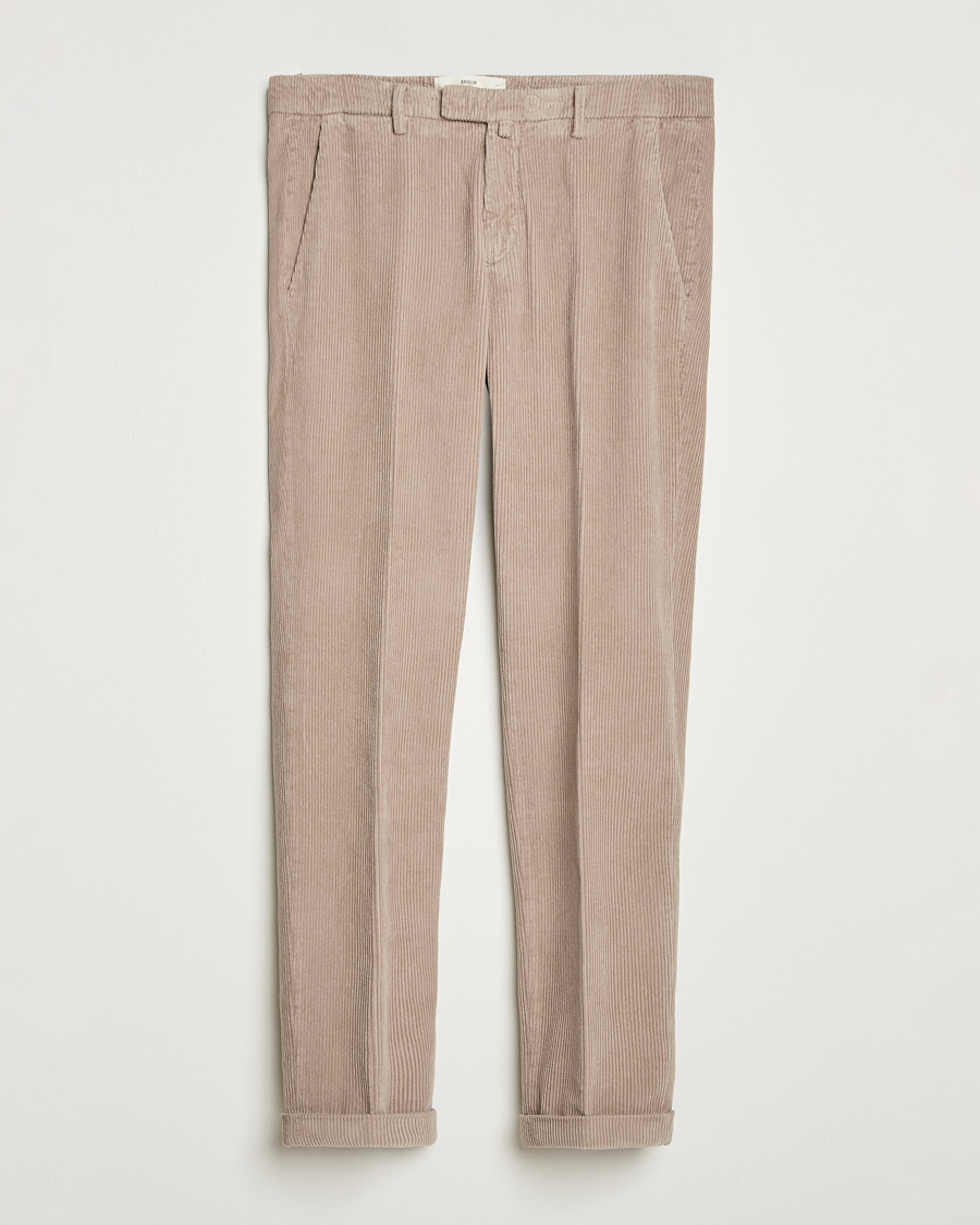 Homme | Pantalons | Briglia 1949 | Slim Fit Corduroy Trousers Beige