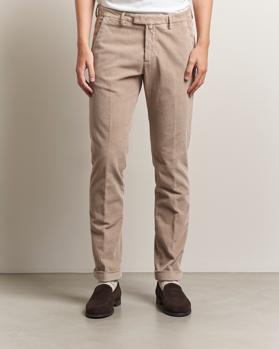 Homme | Pantalons | Briglia 1949 | Slim Fit Corduroy Trousers Beige