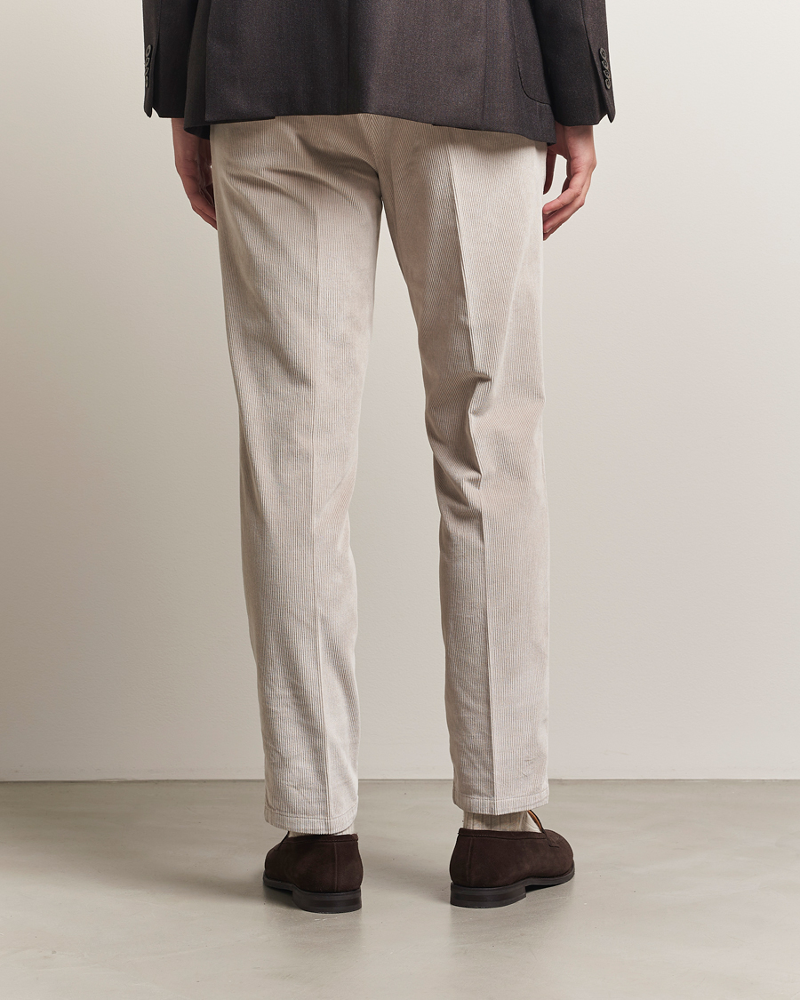Homme | Pantalons | Briglia 1949 | Easy Fit Corduroy Trousers Beige
