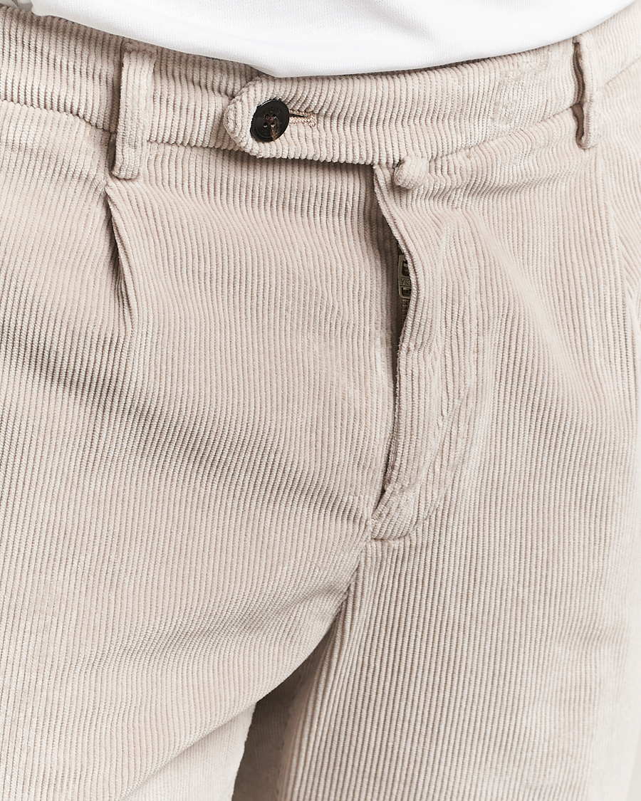 Homme | Pantalons | Briglia 1949 | Easy Fit Corduroy Trousers Beige