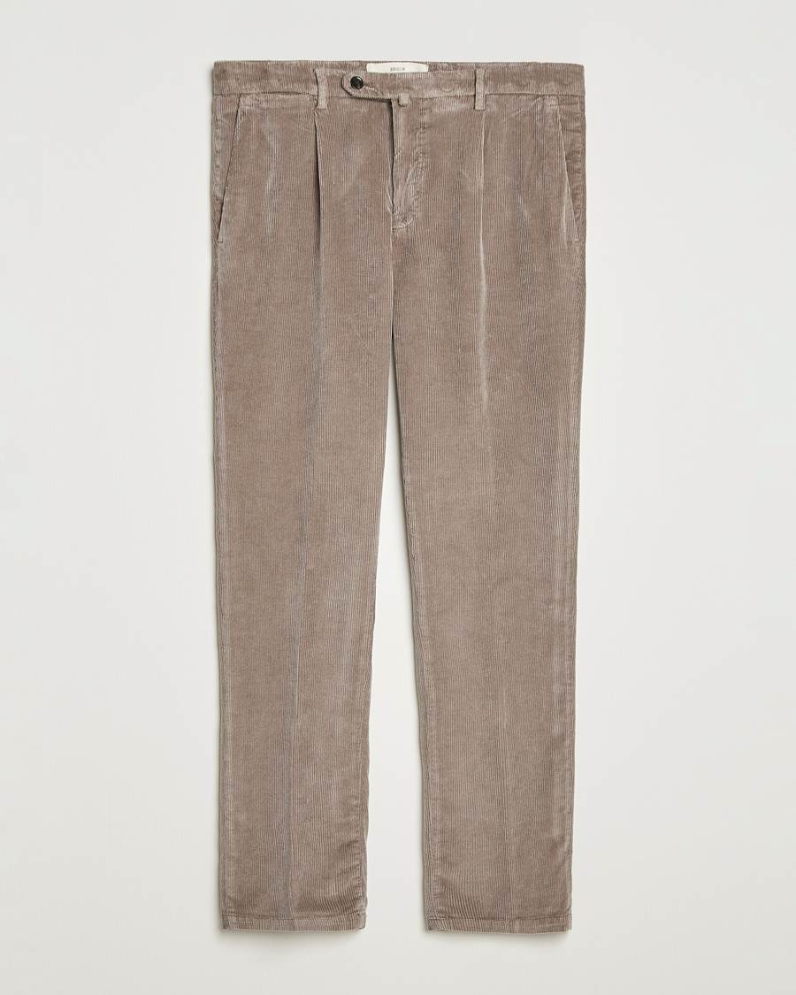 Homme | Pantalons | Briglia 1949 | Easy Fit Corduroy Trousers Taupe
