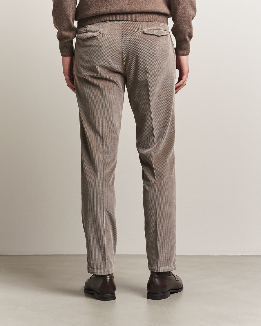 Homme | Pantalons | Briglia 1949 | Easy Fit Corduroy Trousers Taupe