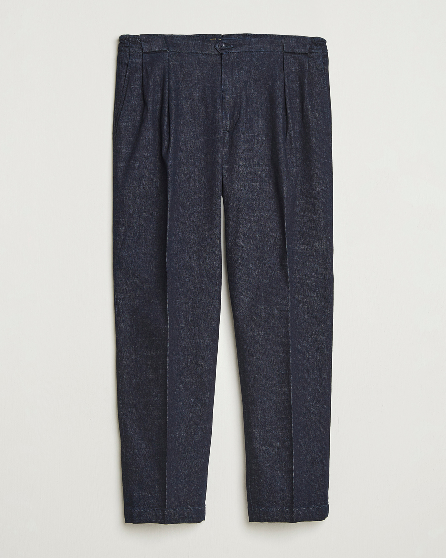 Homme | Pantalons | Briglia 1949 | Portobello Loose Fit Denim Trousers Dark Blue