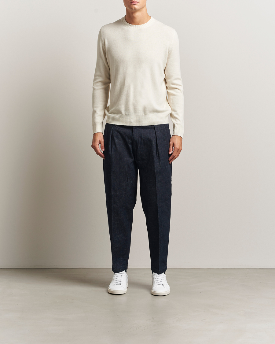 Homme | Pantalons | Briglia 1949 | Portobello Loose Fit Denim Trousers Dark Blue