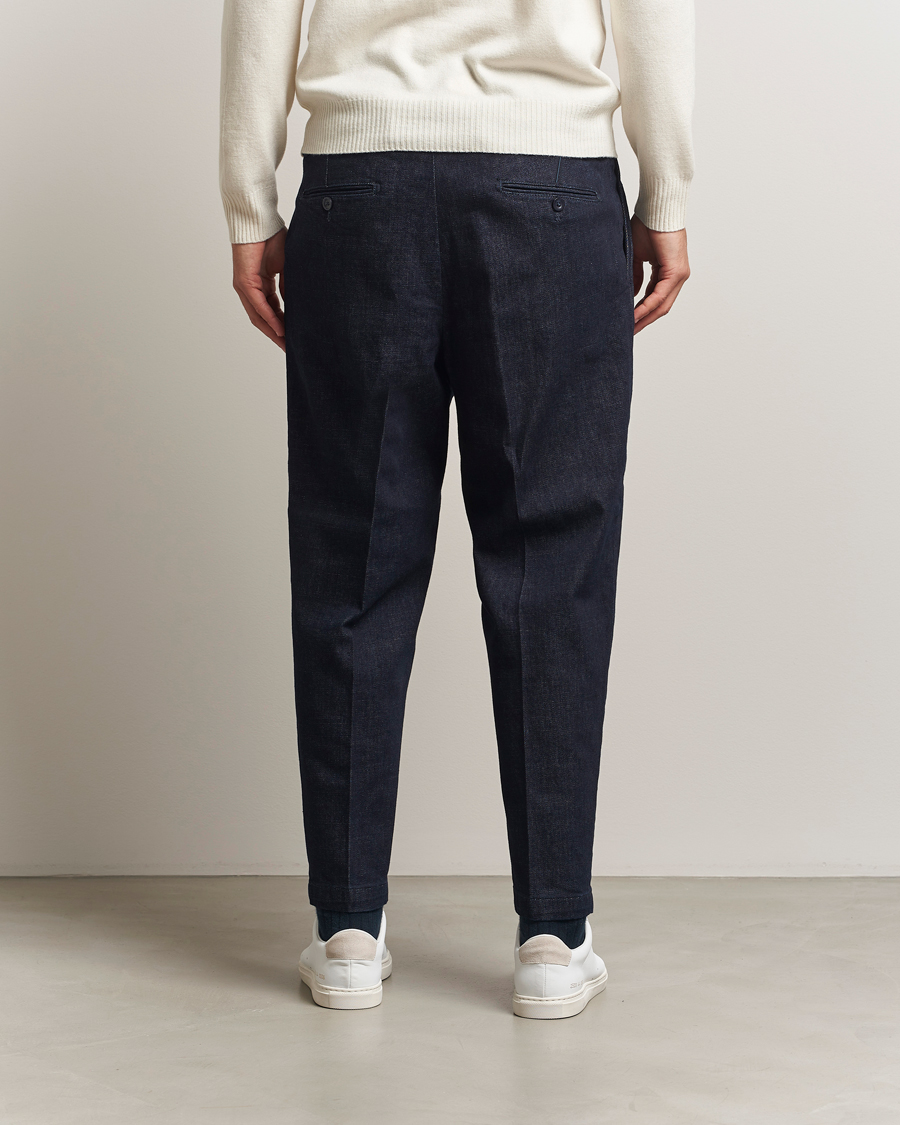 Homme | Pantalons | Briglia 1949 | Portobello Loose Fit Denim Trousers Dark Blue