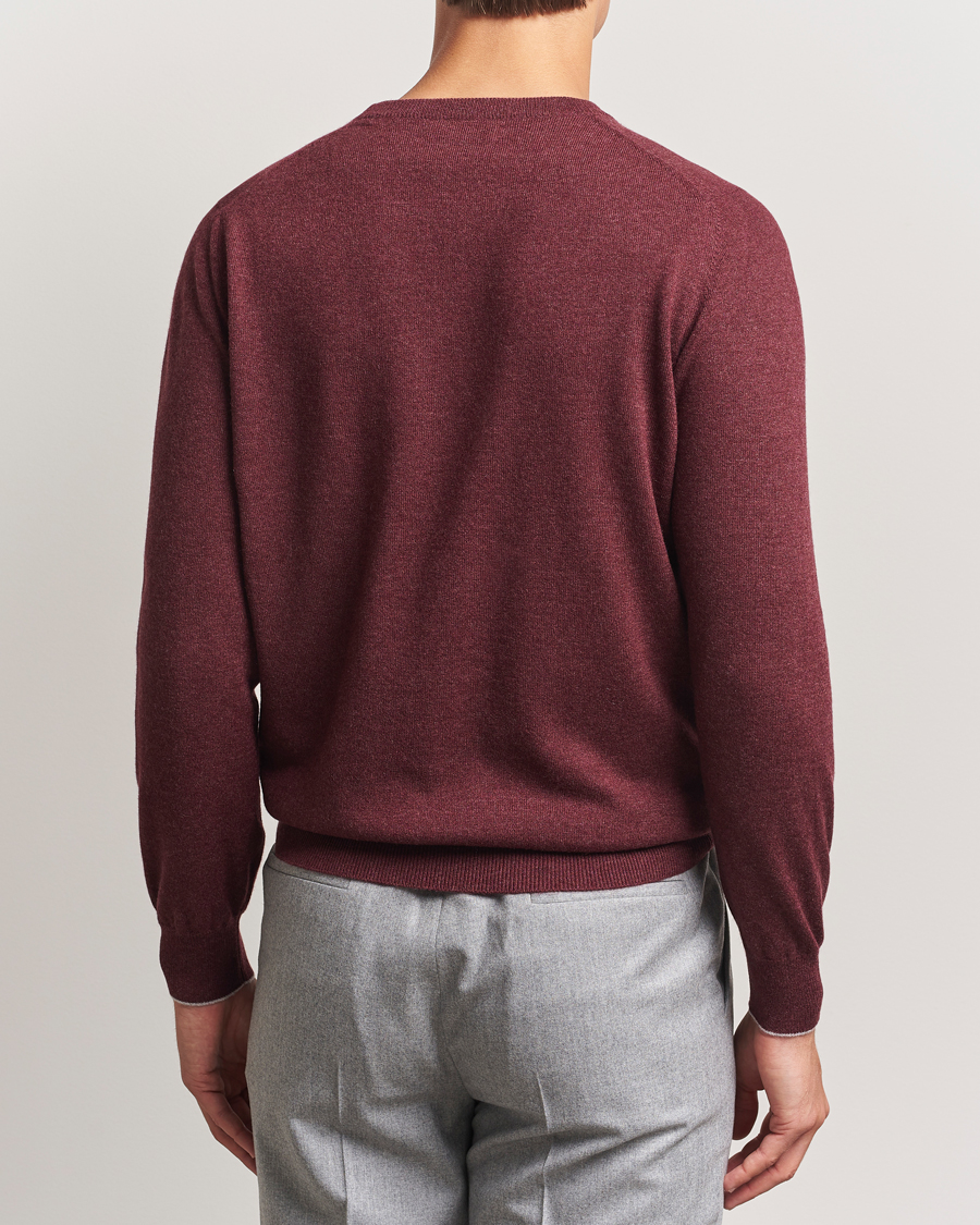 Homme | Pulls Et Tricots | Brunello Cucinelli | 2 Ply Cashmere Pullover Amaranto