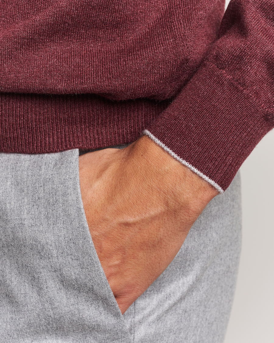 Homme | Pulls Et Tricots | Brunello Cucinelli | 2 Ply Cashmere Pullover Amaranto