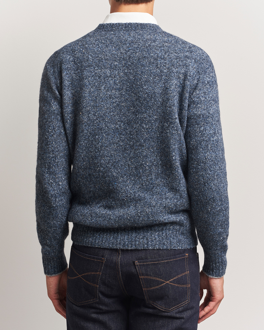 Homme | Pulls Et Tricots | Brunello Cucinelli | Alpaca Blend Sweater Dark Blue Melange