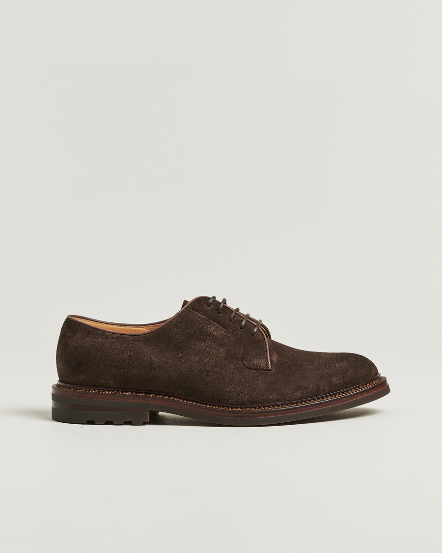 Homme | Derbies | Brunello Cucinelli | Plain Toe Derby Dark Brown Suede