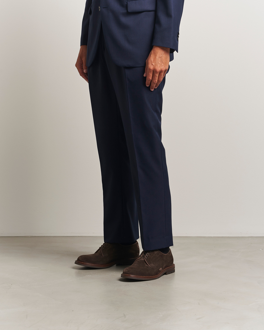 Homme | Derbies | Brunello Cucinelli | Plain Toe Derby Dark Brown Suede