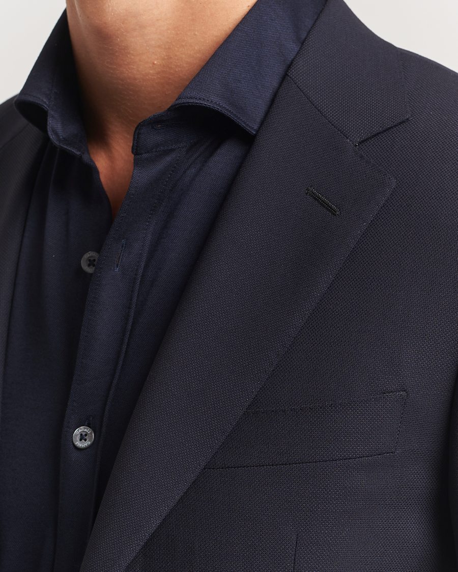 Homme | Blazers | Canali | Travel Wool Blazer Navy