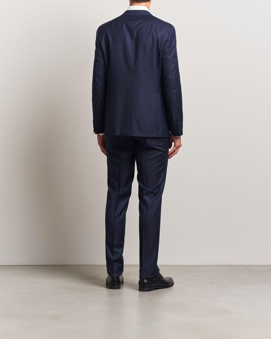 Homme | Costumes | Canali | Capri Wool Suit Navy