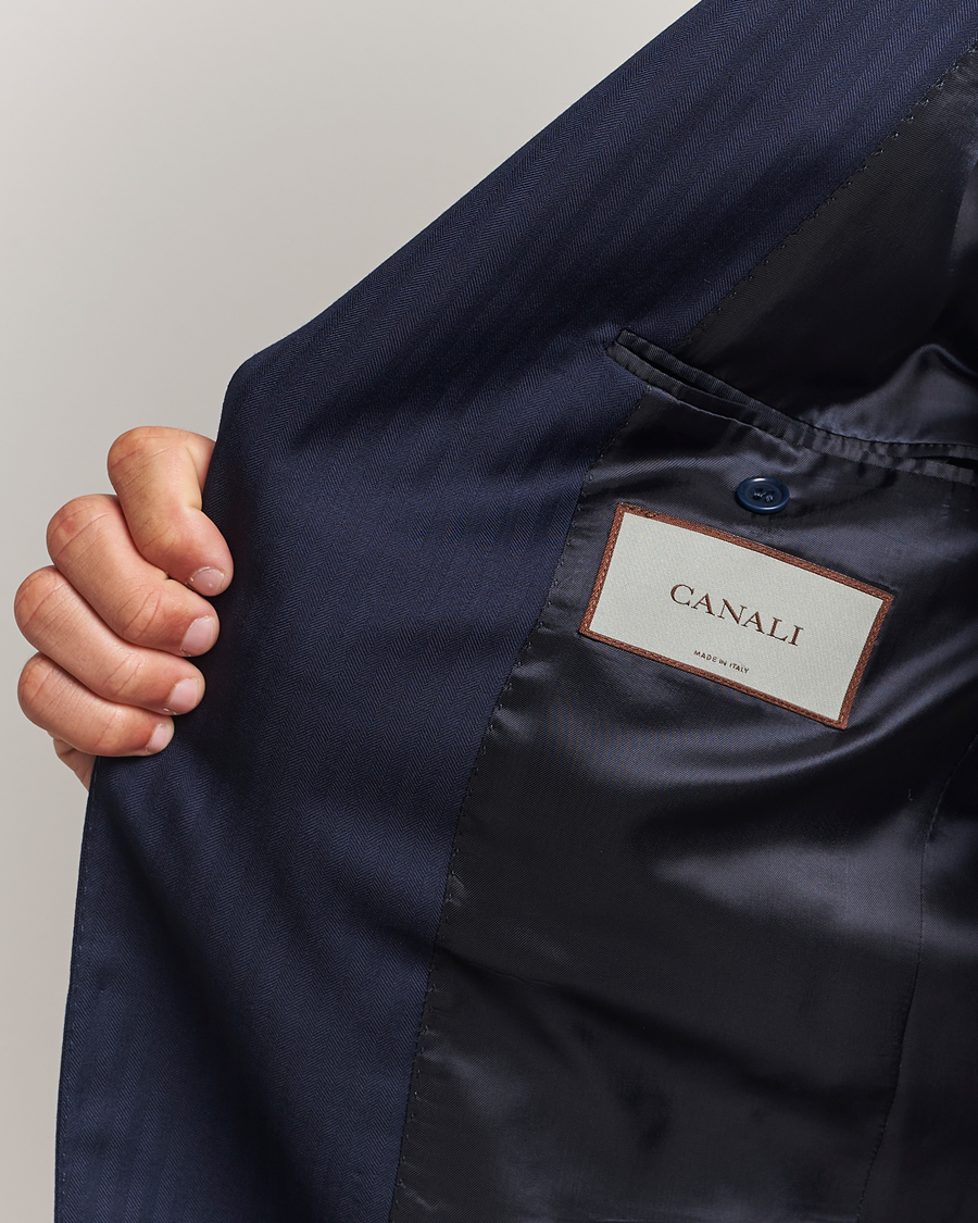 Homme | Costumes | Canali | Capri Wool Suit Navy