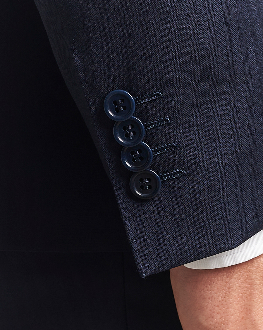 Homme | Costumes | Canali | Capri Wool Suit Navy