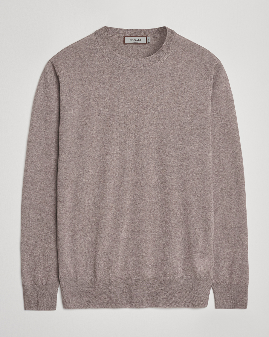 Homme | Pulls Et Tricots | Canali | Merino Wool Crew Neck Beige