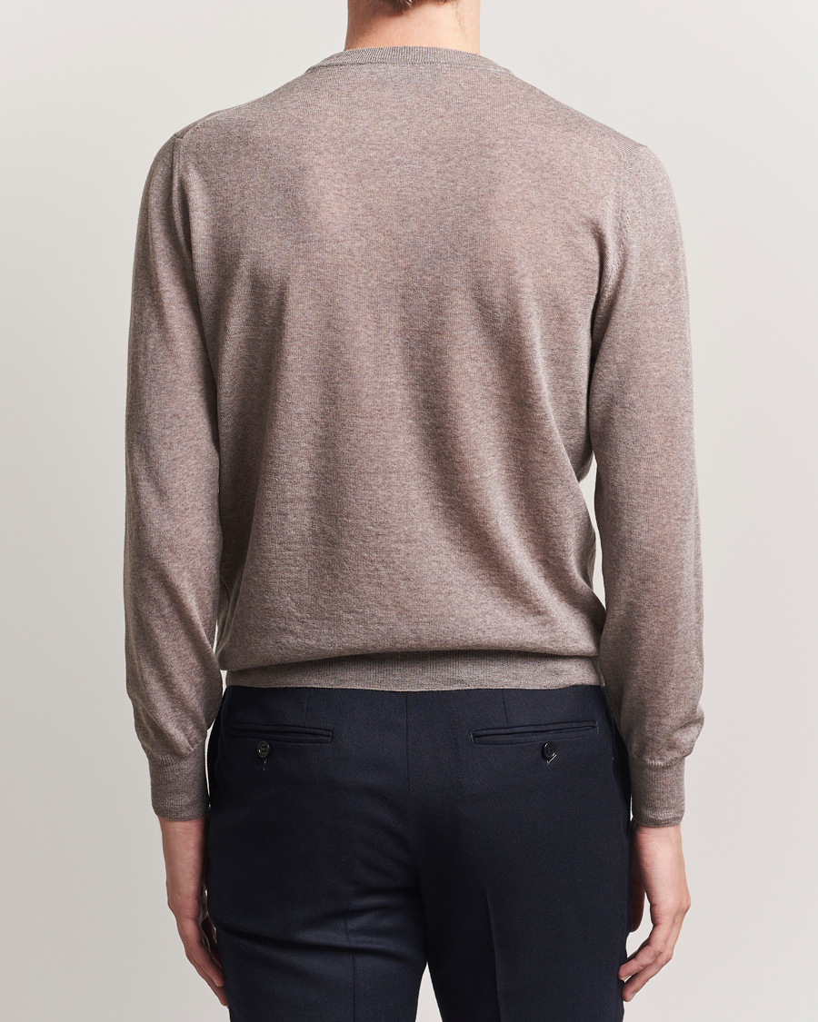Homme | Pulls Et Tricots | Canali | Merino Wool Crew Neck Beige