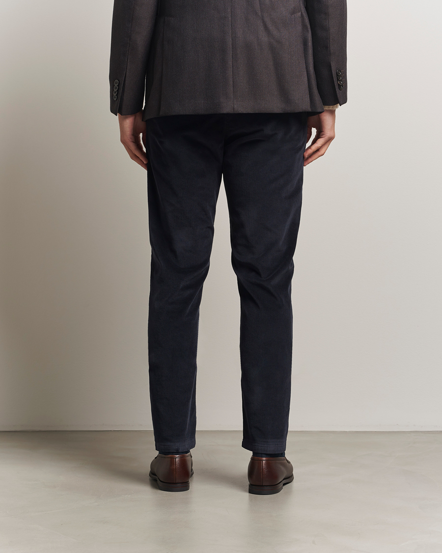 Homme | Pantalons | Canali | Soft Corduroy Trousers Navy