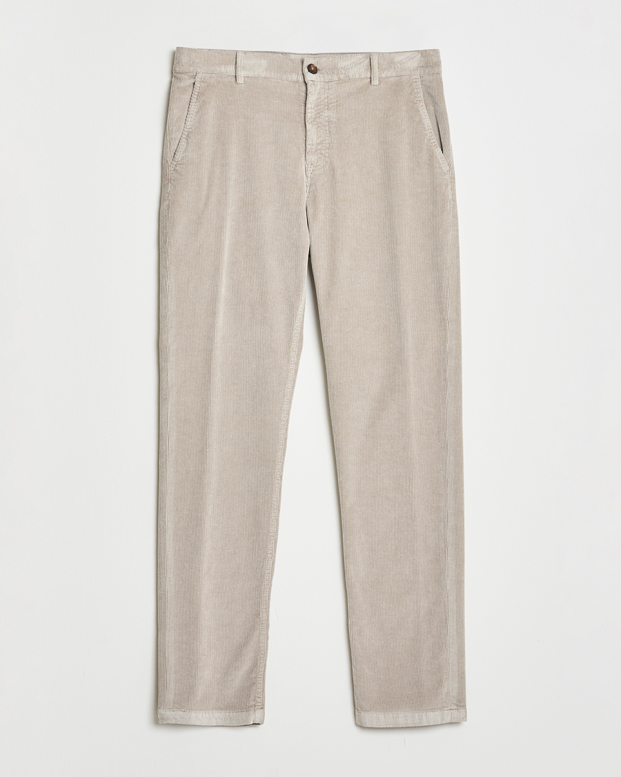 Homme | Pantalons | Canali | Soft Corduroy Trousers Beige