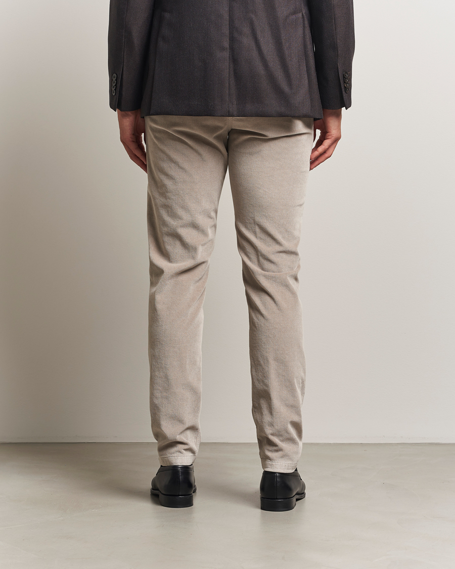 Homme | Pantalons | Canali | Soft Corduroy Trousers Beige