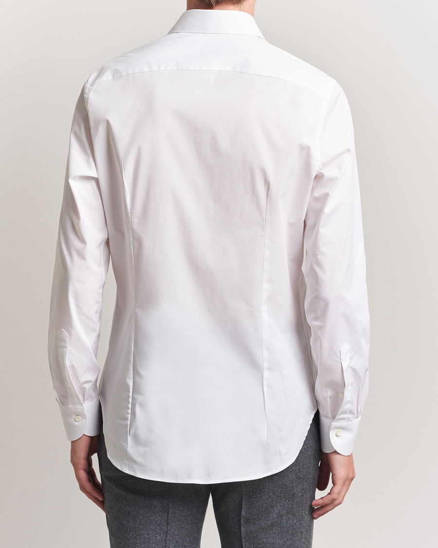 Homme | Chemises | Canali | Slim Fit Cotton/Stretch Shirt White