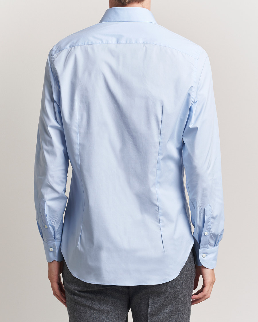 Homme | Chemises | Canali | Slim Fit Cotton/Stretch Shirt Light Blue