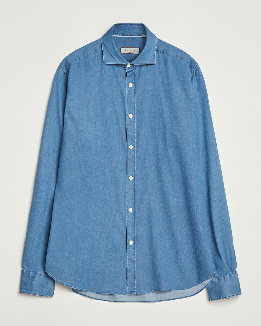 Homme | Chemises | Canali | Denim Shirt Stone Wash