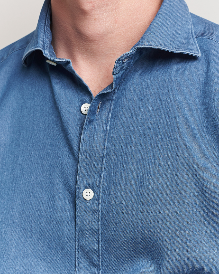 Homme | Chemises | Canali | Denim Shirt Stone Wash