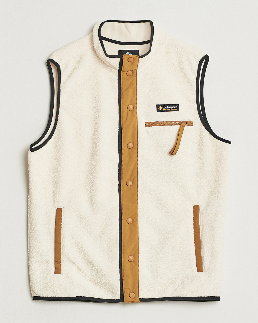 Homme | Pulls Et Tricots | Columbia | Helvetia Half Snap Fleece Vest Chalk