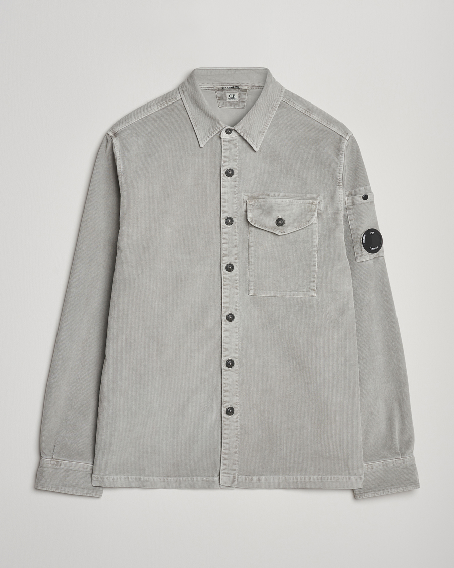 Homme | Chemises | C.P. Company | Corduroy Lens Overshirt Grey
