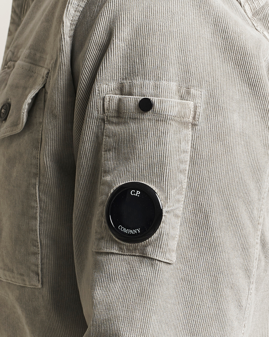 Homme | Chemises | C.P. Company | Corduroy Lens Overshirt Grey