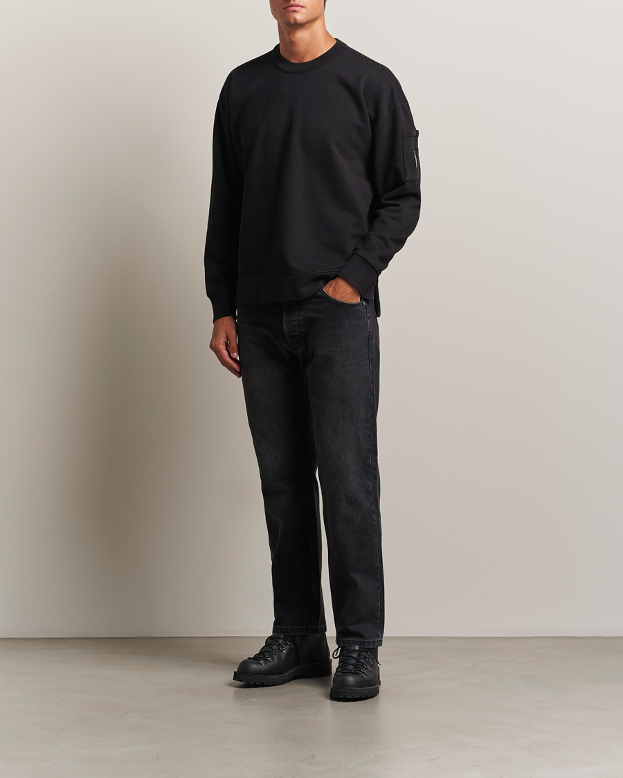 Homme | Pulls Et Tricots | C.P. Company | Brushed Emerized Fleece Lens Sweatshirt Black