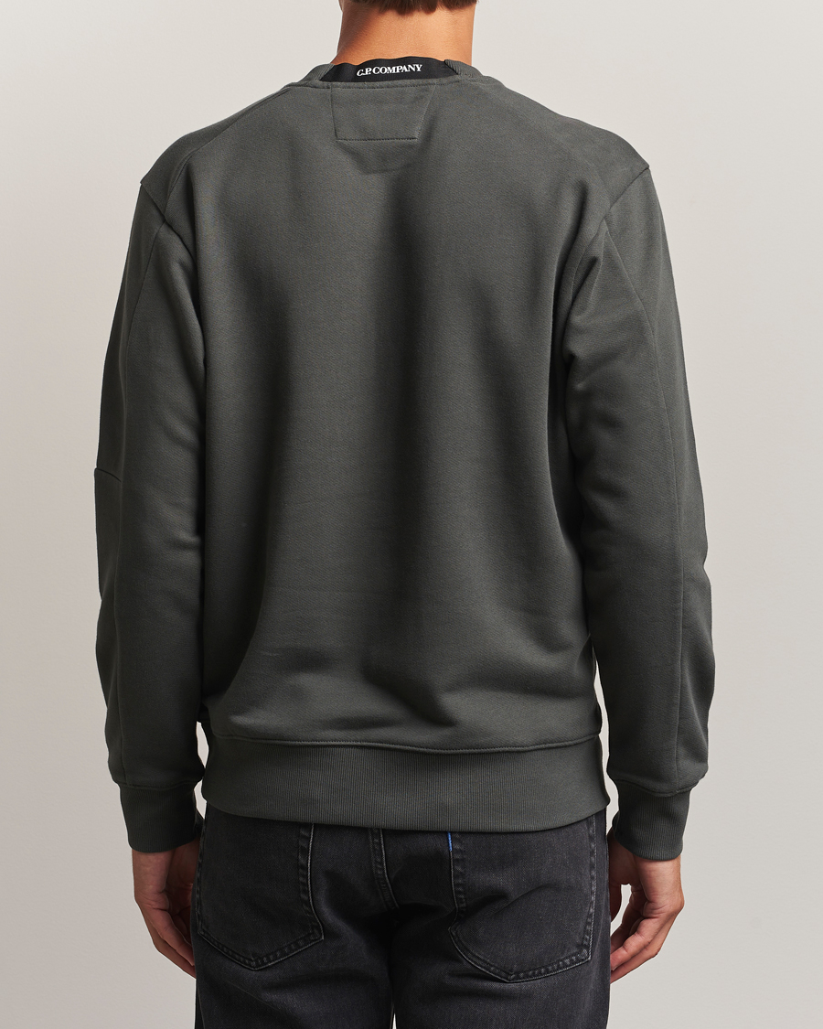 Homme | Pulls Et Tricots | C.P. Company | Diagonal Raised Fleece Lens Sweatshirt Grey