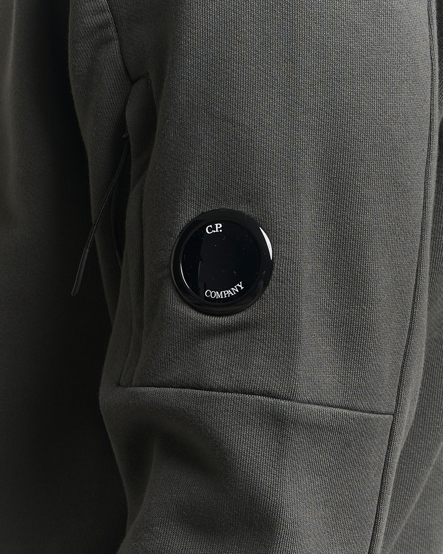 Homme | Pulls Et Tricots | C.P. Company | Diagonal Raised Fleece Lens Sweatshirt Grey