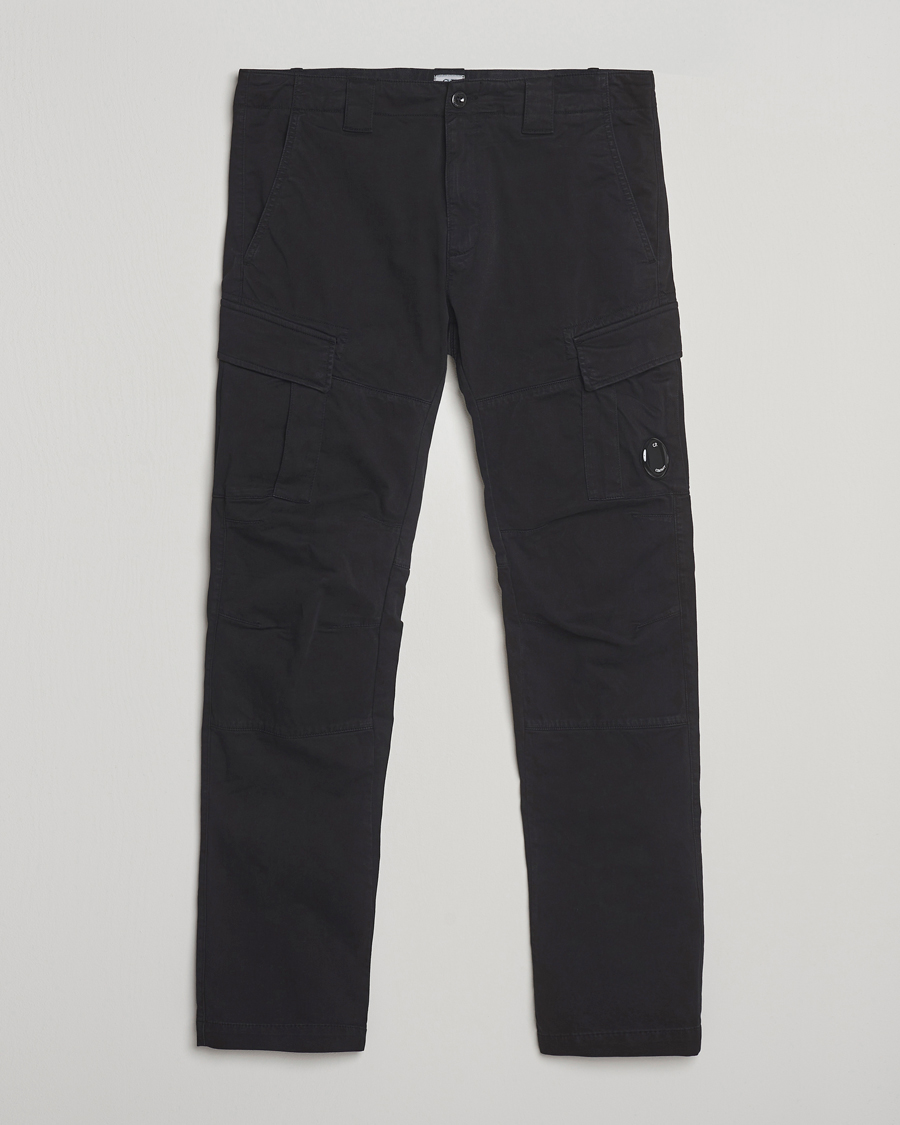 Homme | Pantalons | C.P. Company | Stretch Satin Lens Cargo Pants Black