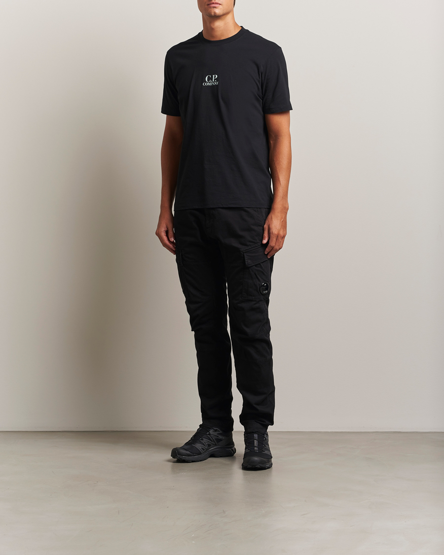 Homme | Pantalons | C.P. Company | Stretch Satin Lens Cargo Pants Black