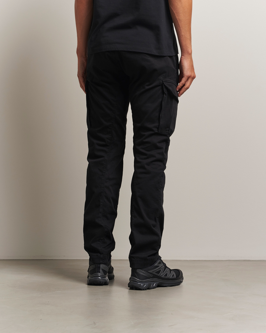 Homme | Pantalons | C.P. Company | Stretch Satin Lens Cargo Pants Black