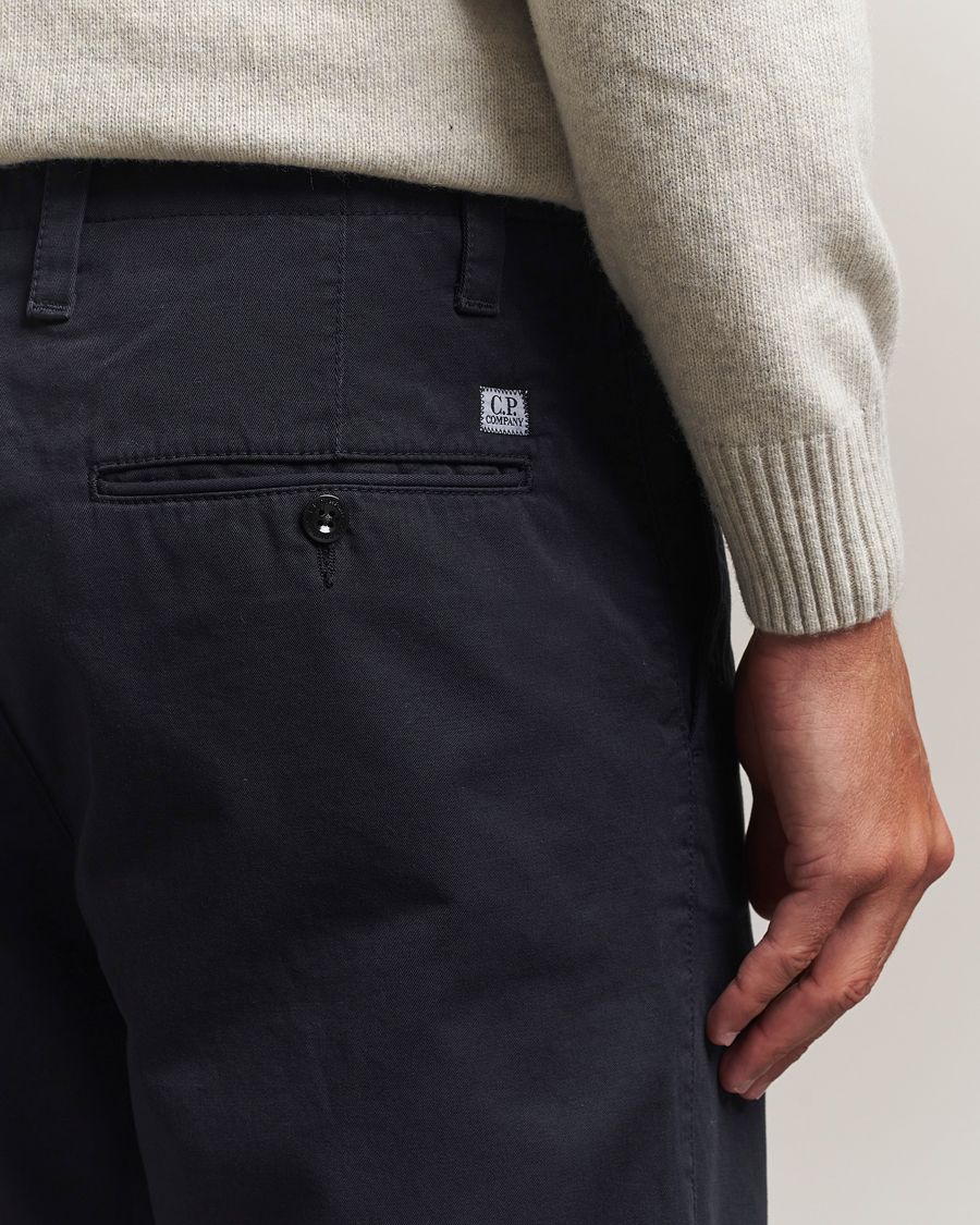 Homme | Pantalons | C.P. Company | Cotton Gabardine Chino Navy