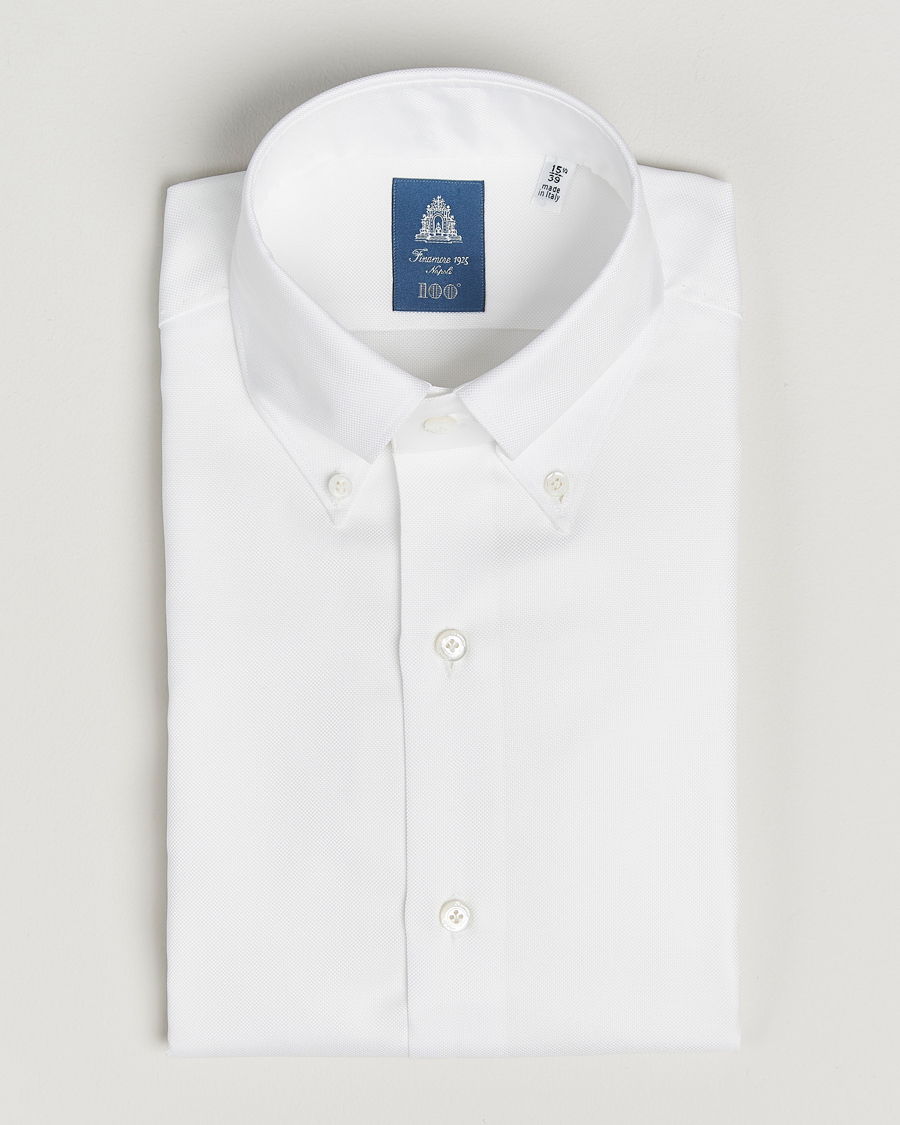 Homme | Chemises | Finamore Napoli | Milano Slim Oxford Button Down Shirt White