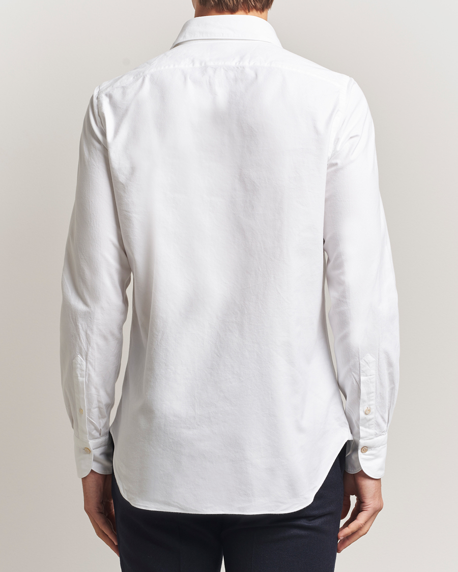 Homme | Chemises | Finamore Napoli | Gaeta Flannel Sport Shirt White